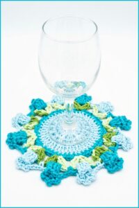 Crochet Tulip Coaster Pattern 6