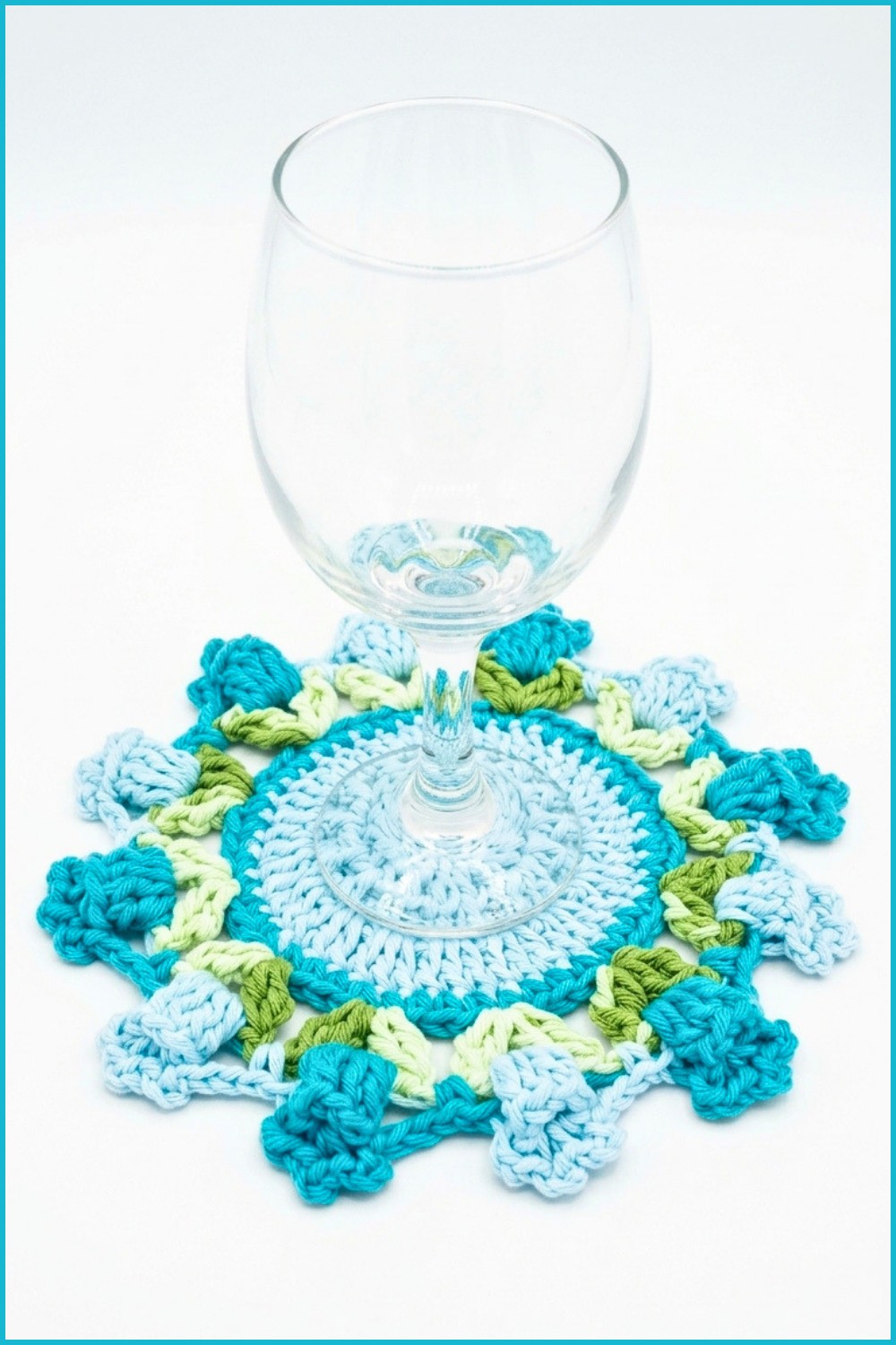 Crochet Tulip Coaster Pattern 6