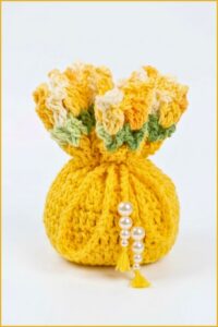 Crochet Tulip Flower Bag Pattern 6