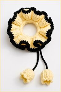Crochet Tulip Scrunchie Pattern 6