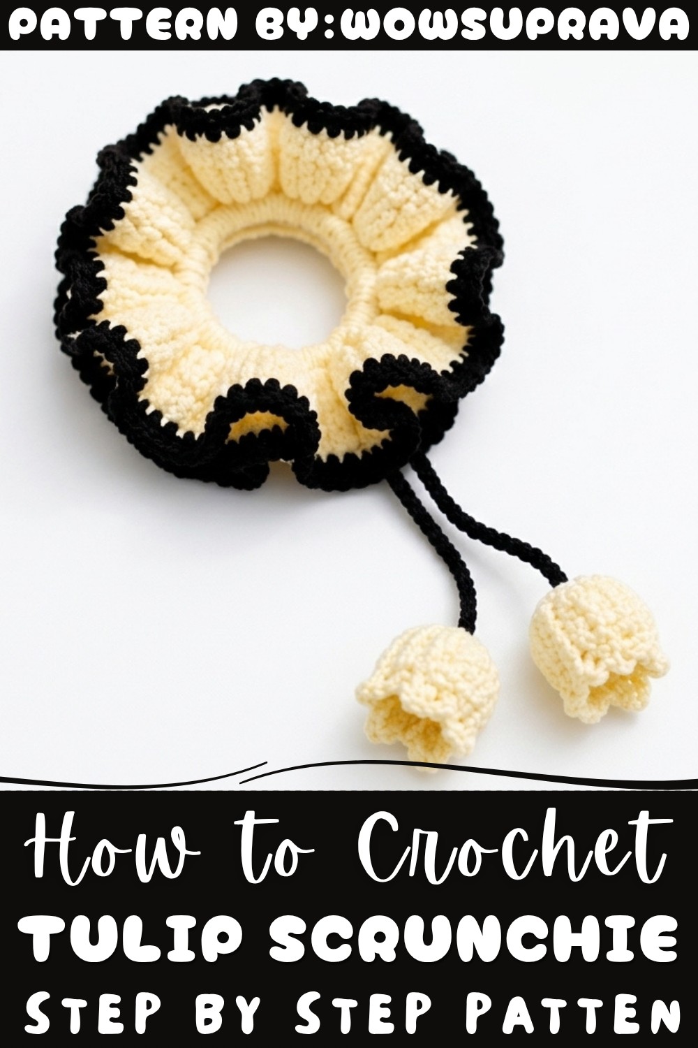 Crochet Tulip Scrunchie Pattern