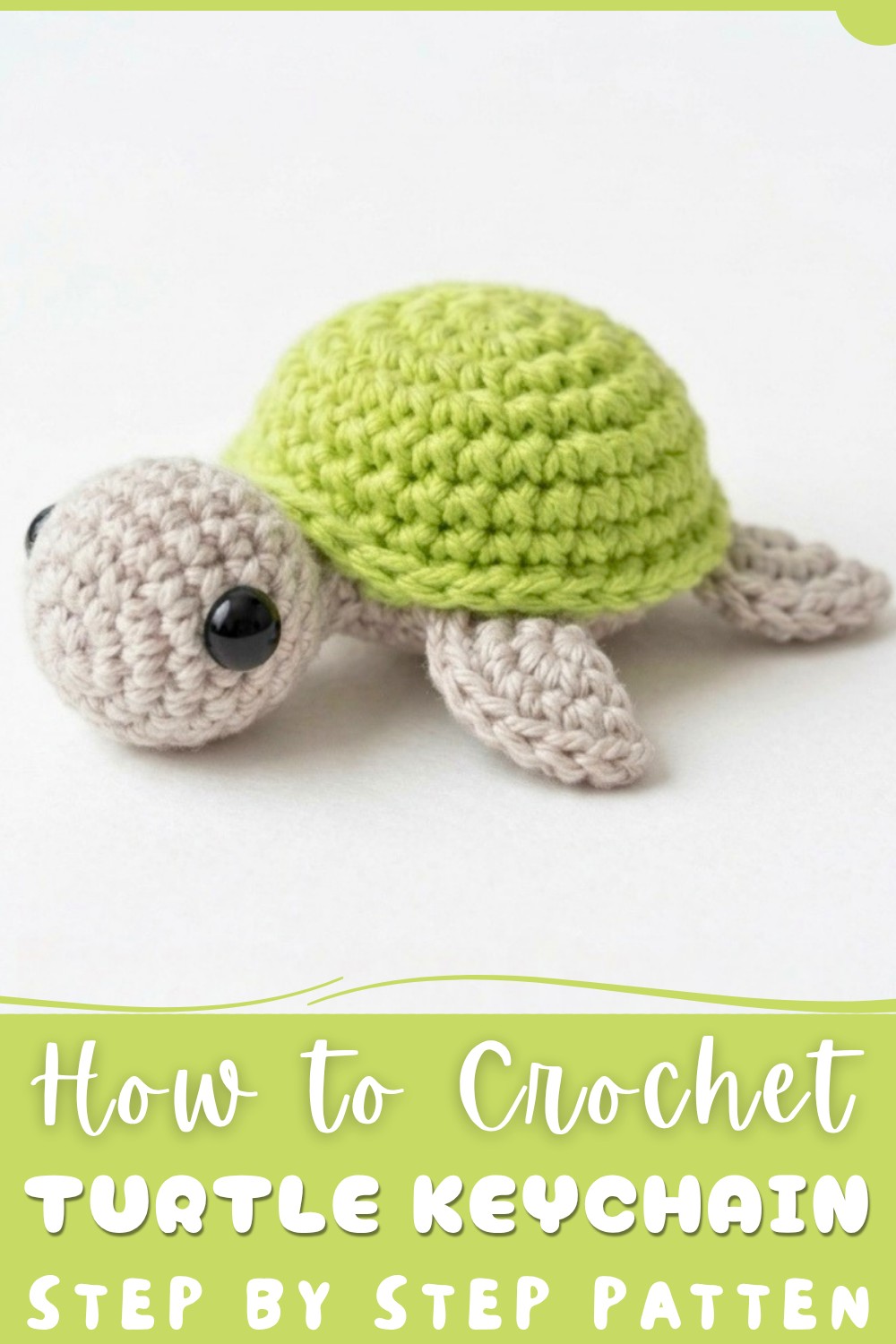 Crochet Turtle Keychain Pattern