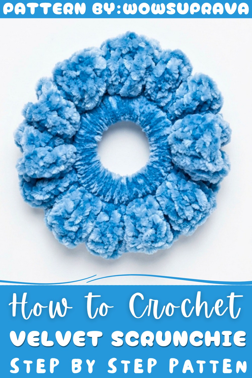 Crochet Velvet Scrunchie Pattern