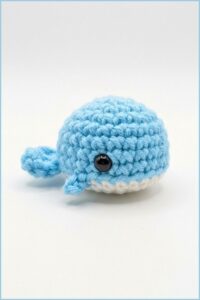 Crochet Whale Keychain Pattern 6
