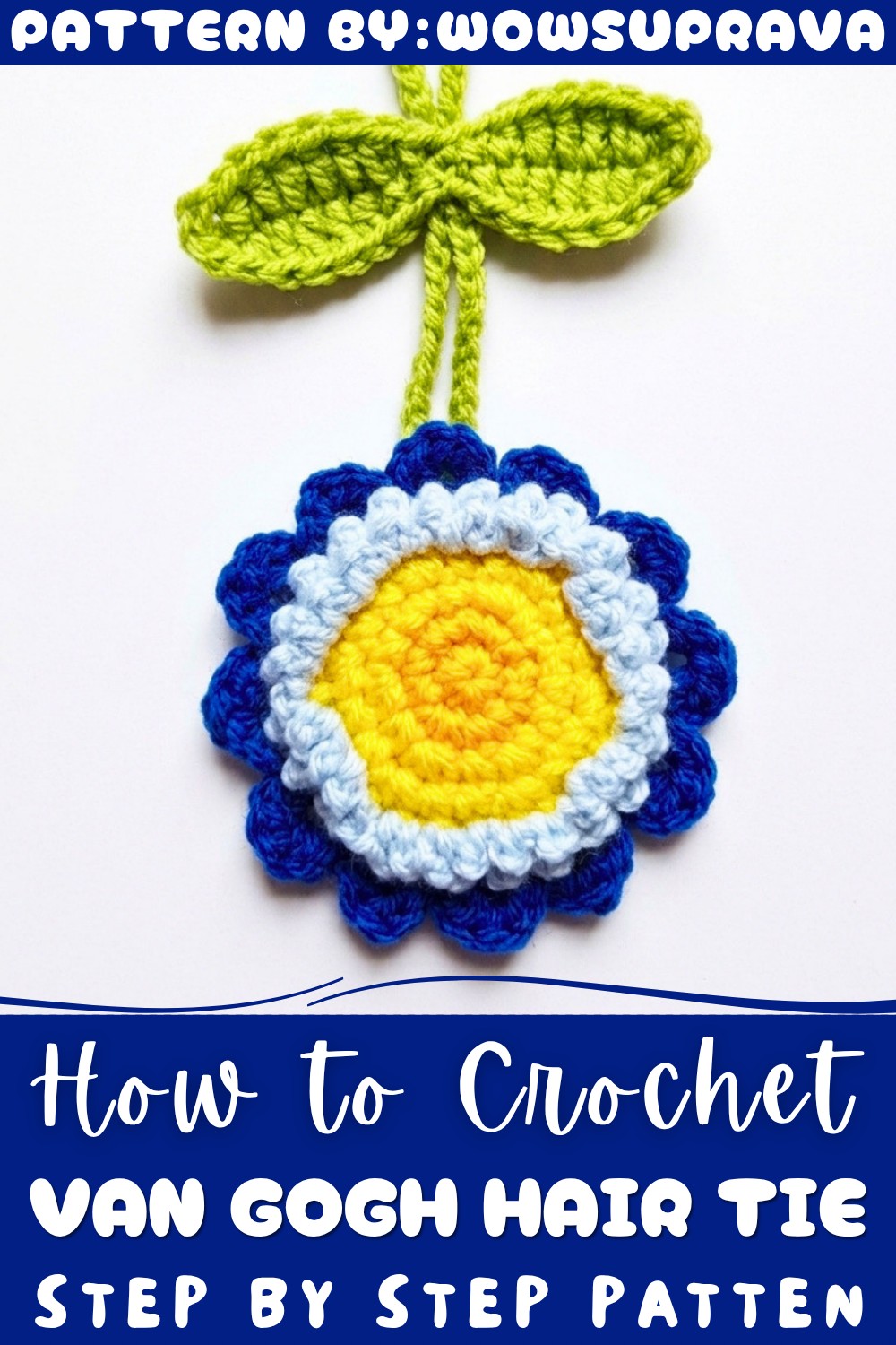 Crochet van Gogh Hair Tie Pattern
