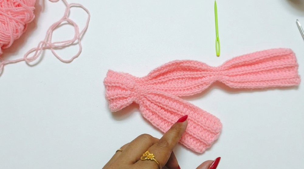 Crochet Bow Hair Clip Pattern 4