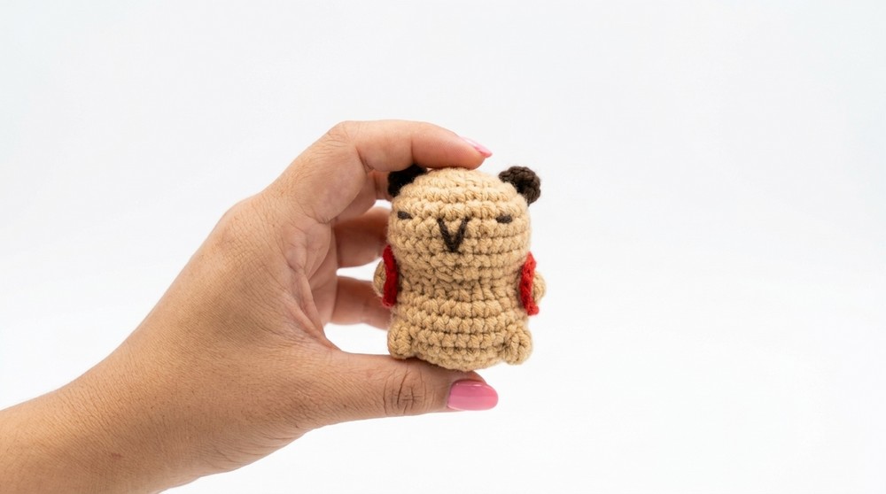 Crochet Capybara Keychain Pattern 5