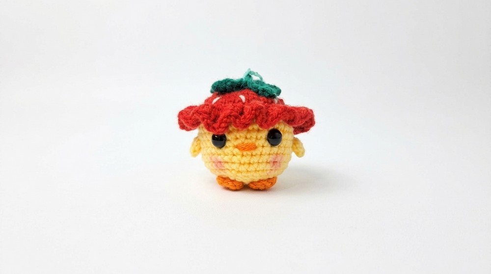 Crochet Chick Keychain Pattern 5