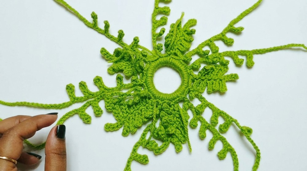 Crochet Floral Hair Scrunchie Pattern 3