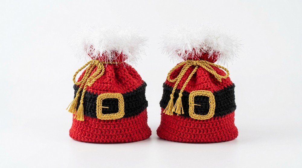 Crochet Santa Claus Bag Pattern 5