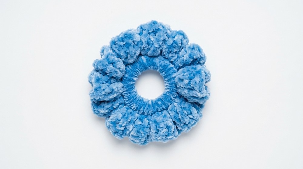 Crochet Velvet Scrunchie Pattern 5