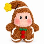 Crochet Gingerbread Star Pom Pattern 5