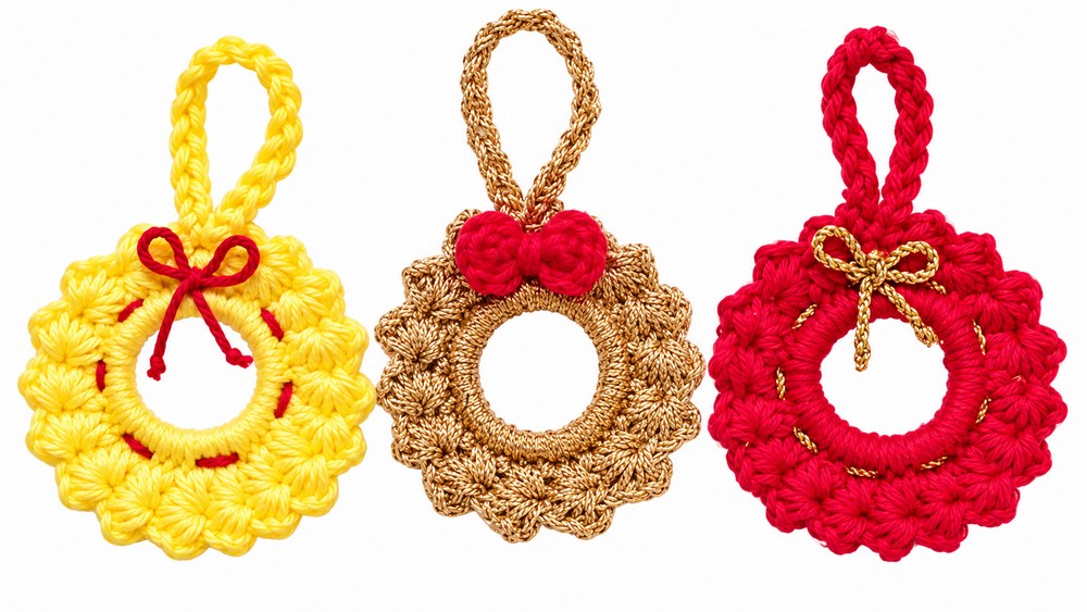 Crochet Christmas Wreath Pattern 5