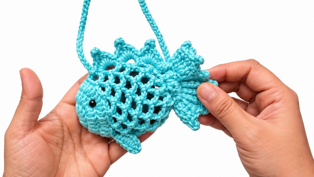 Crochet Fish AirPods Pouch Pattern 5