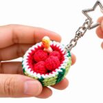 Crochet Watermelon Keychain Pattern 5