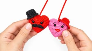 Crochet Couple Hearts Pattern 5
