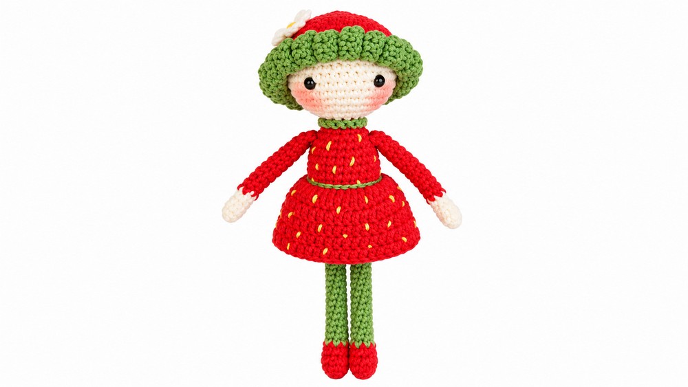 Crochet Strawberry Doll Pattern 5