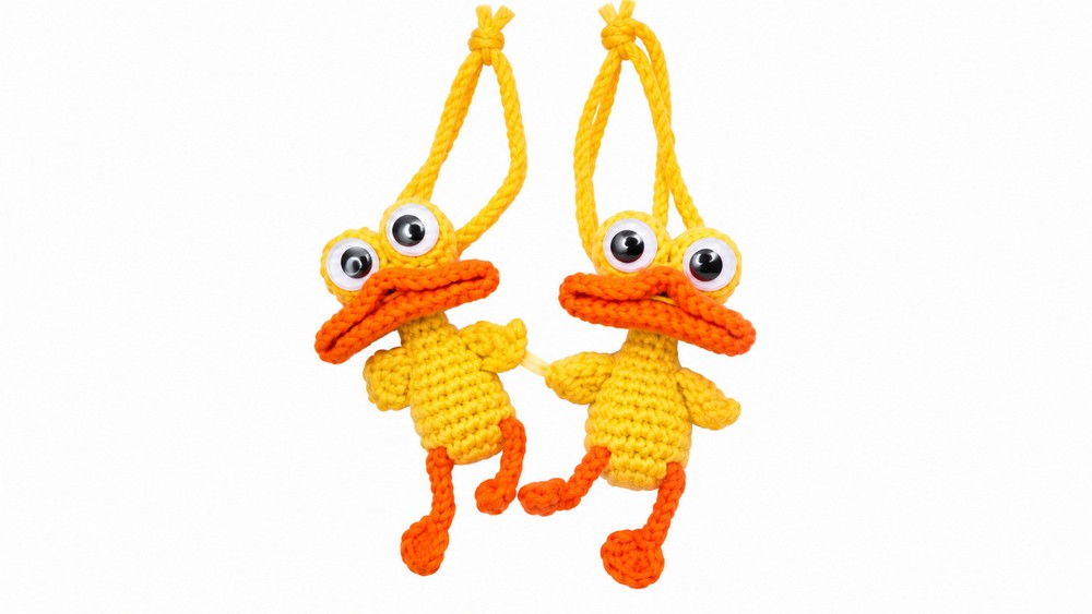 Crochet Duck Keychain Pattern 5