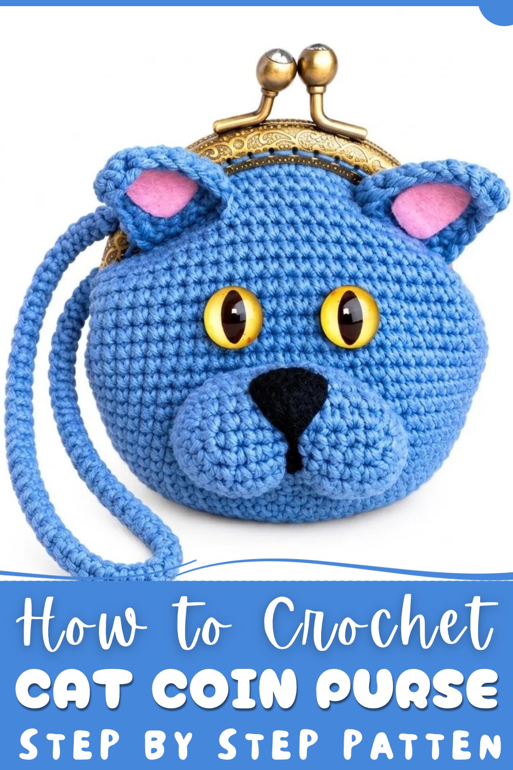 Crochet Cat Coin Purse Pattern