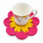 Crochet Flower Coaster Pattern 5