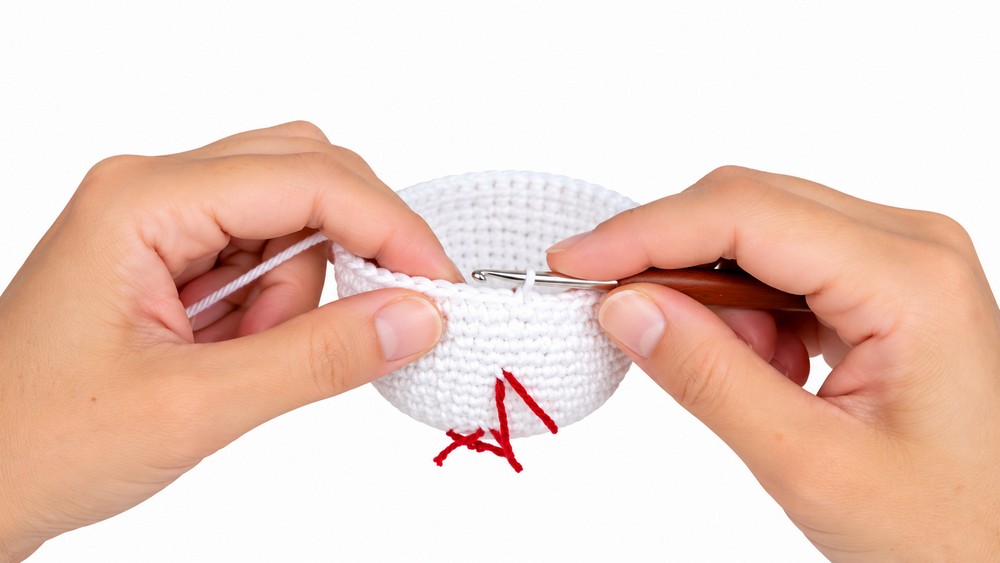 Crochet Basket Snowman Pattern 2
