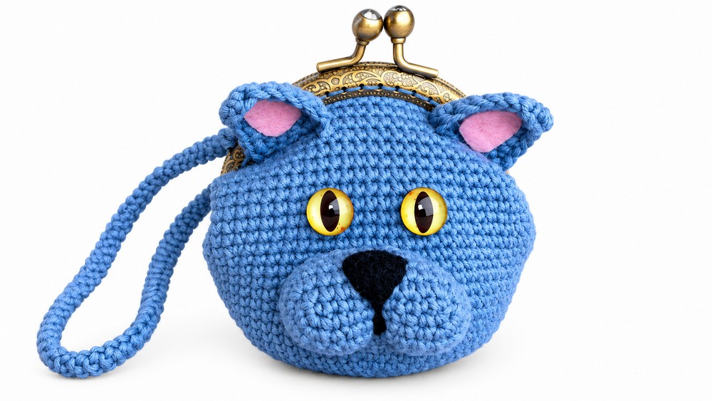 Cat Coin Purse Free Crochet Pattern For Cat Lovers