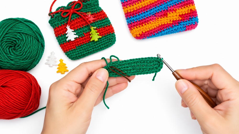 Crochet Christmas Bag Pattern 2