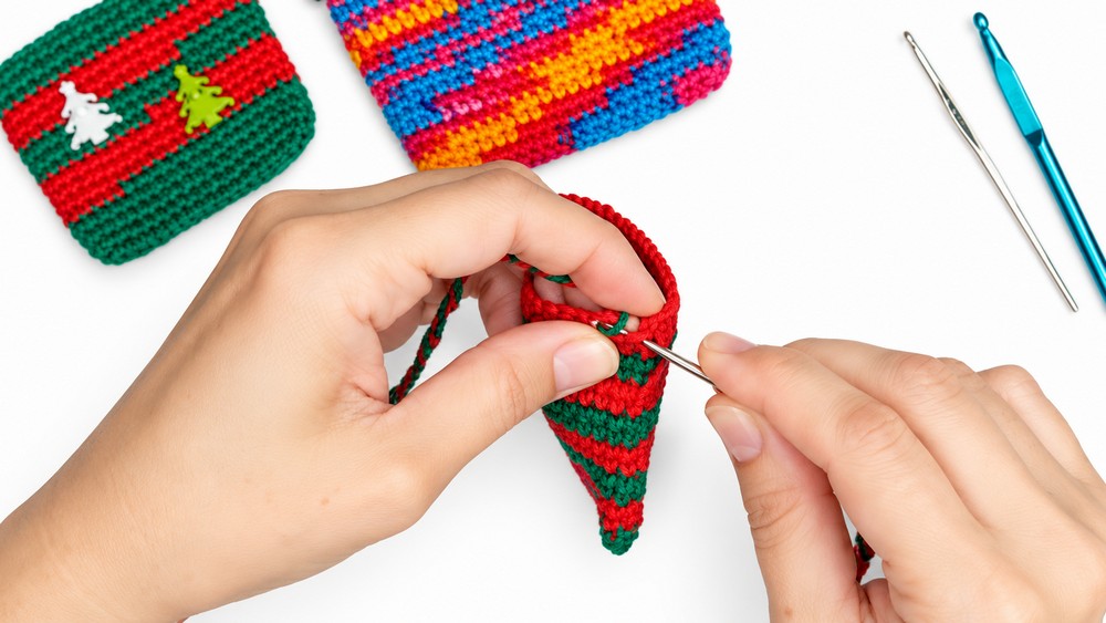 Crochet Christmas Bag Pattern 4