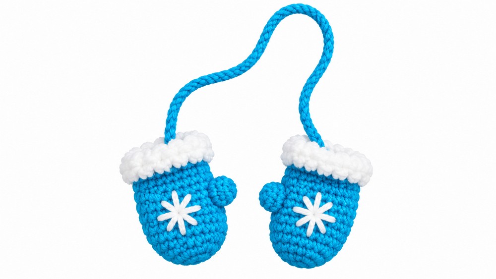 Crochet Christmas Gloves Pattern 5