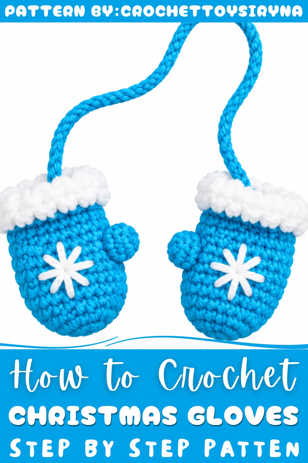 Crochet Christmas Gloves Pattern