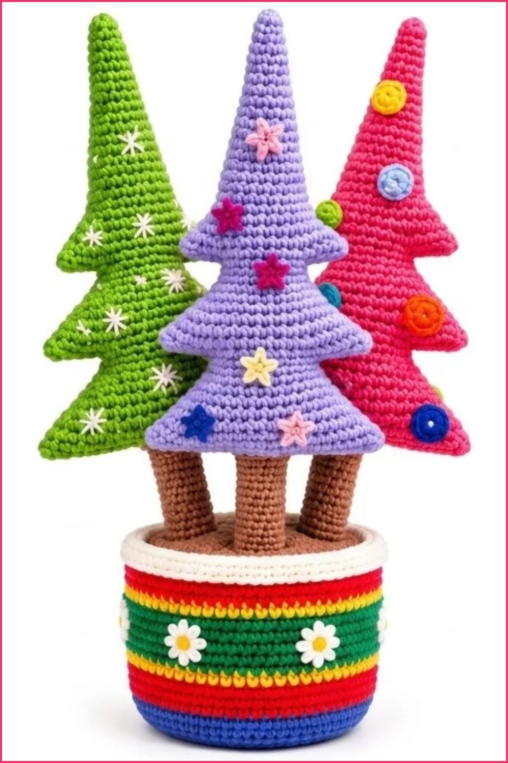 Crochet Christmas Trees Pattern 6