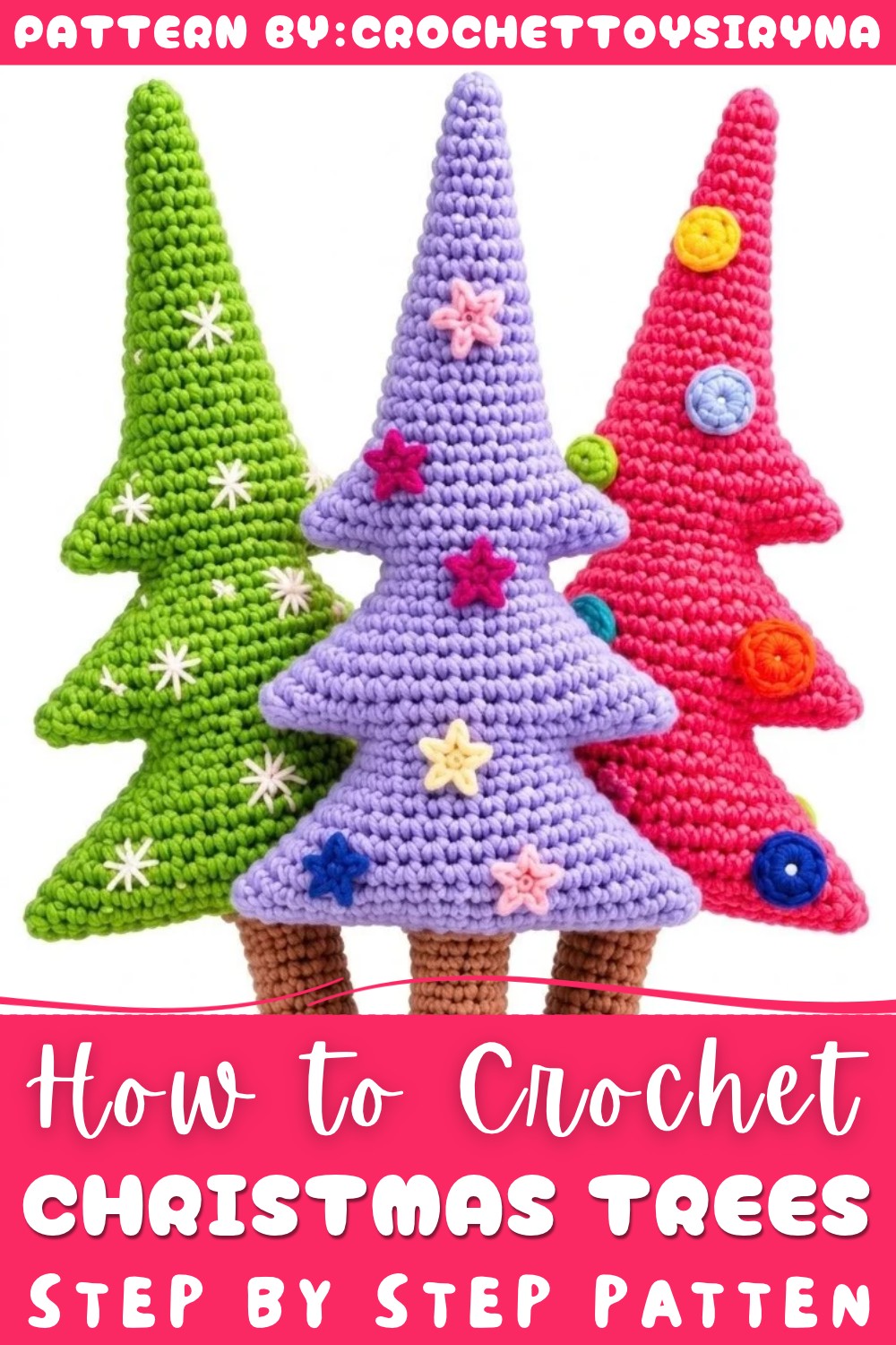 Crochet Christmas Trees Pattern