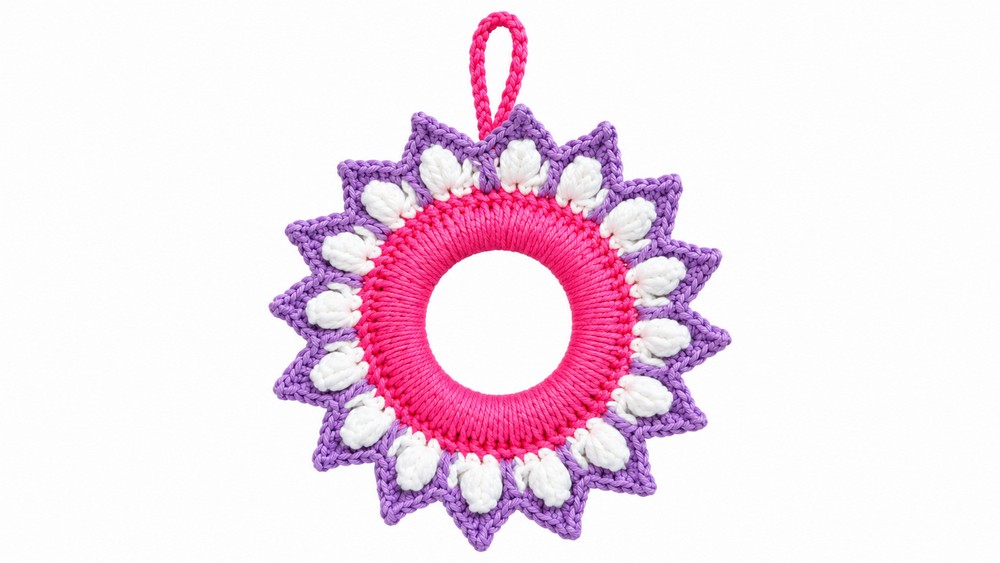 Crochet Christmas Wreath Pattern 5