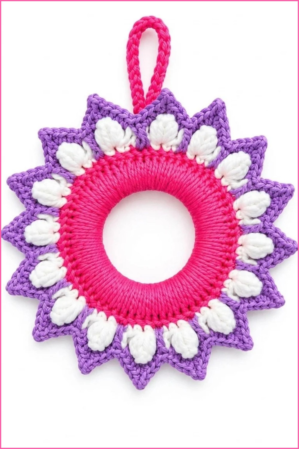 Crochet Christmas Wreath Pattern 6