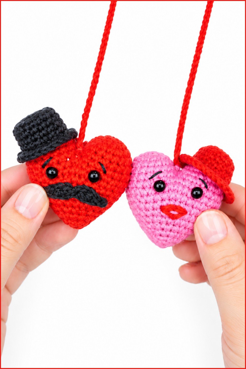 Crochet Couple Hearts Pattern 6
