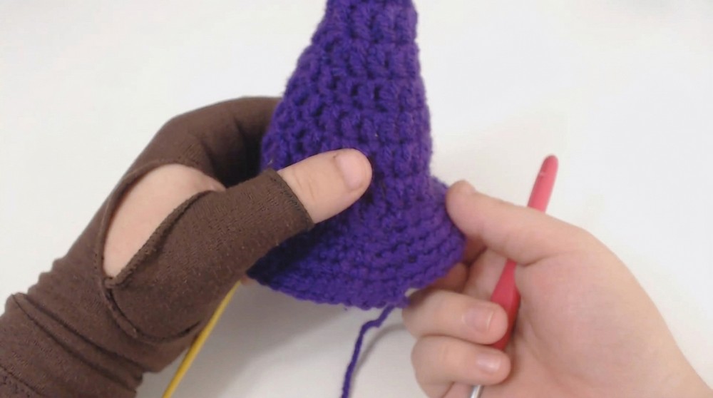 Crochet Doll Witch Hat Pattern 3
