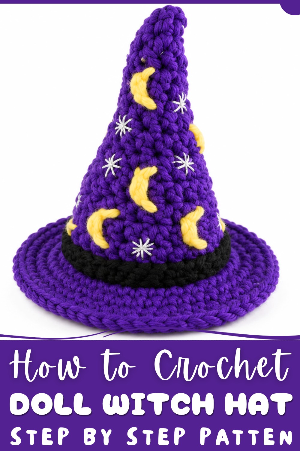Crochet Doll Witch Hat Pattern