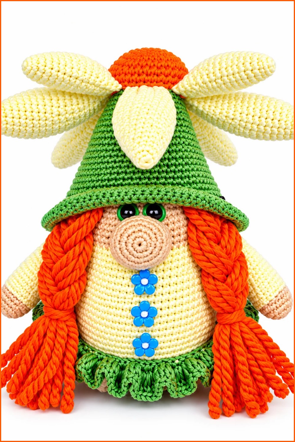 Crochet Flower Gnome Pattern 6