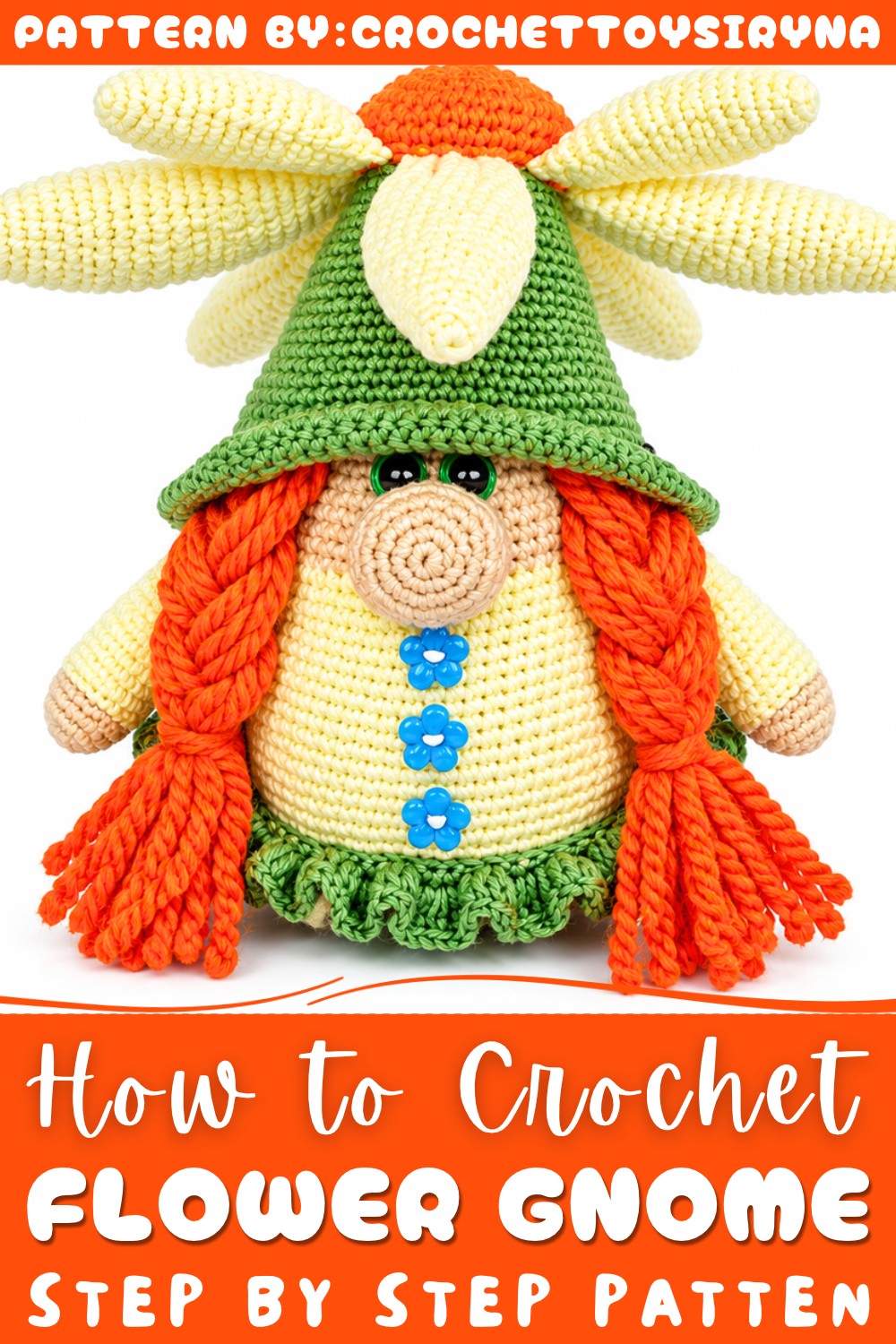 Crochet Flower Gnome Pattern
