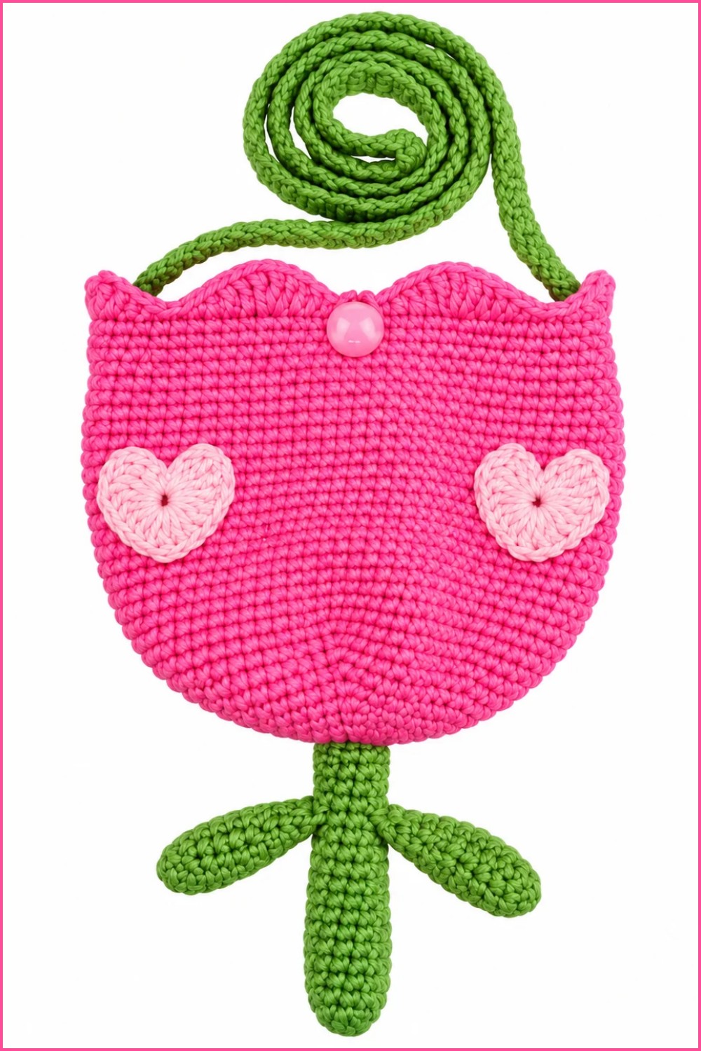 Crochet Flower Handbag Pattern 6