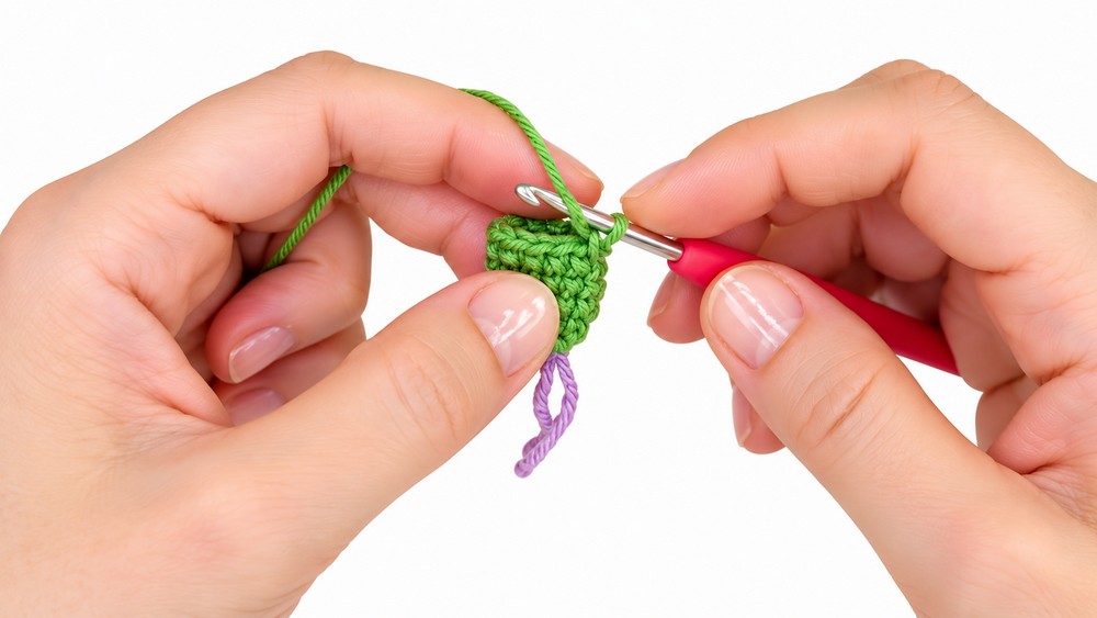 Crochet Flower Handbag Tutorial 1