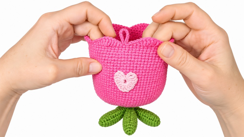 Crochet Flower Handbag Tutorial 4