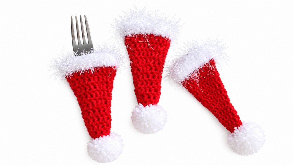 Crochet Hat Cutlery Holder Pattern 5