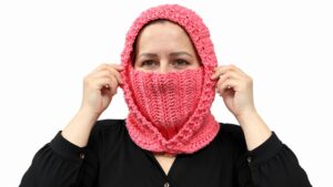 Crochet Hooded Cowl Pattern 5