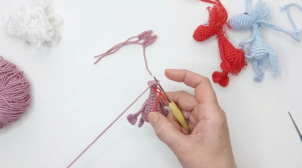 Crochet Horse Keychain Pattern 3