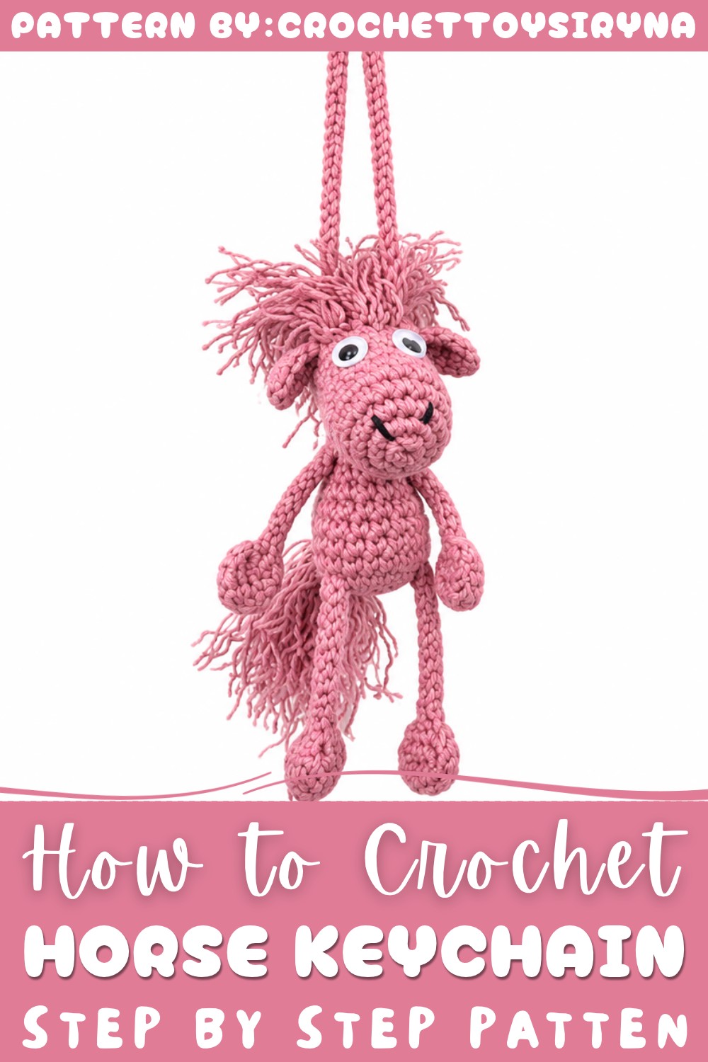 Crochet Horse Keychain Pattern