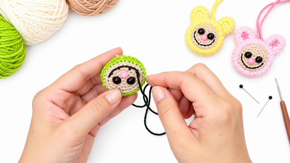 Crochet Labubu Keychain Pattern 4