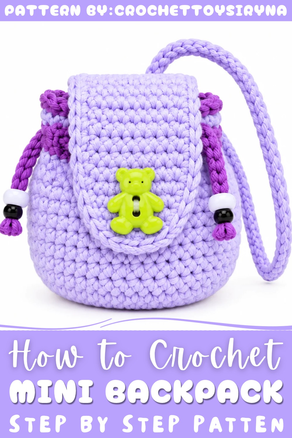 Crochet Mini Backpack Pattern