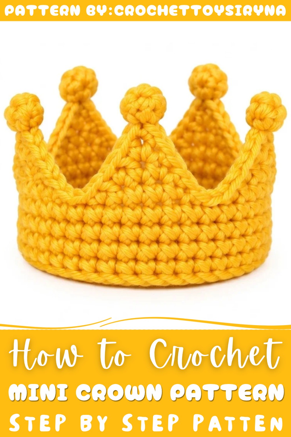 Crochet Mini Crown Pattern