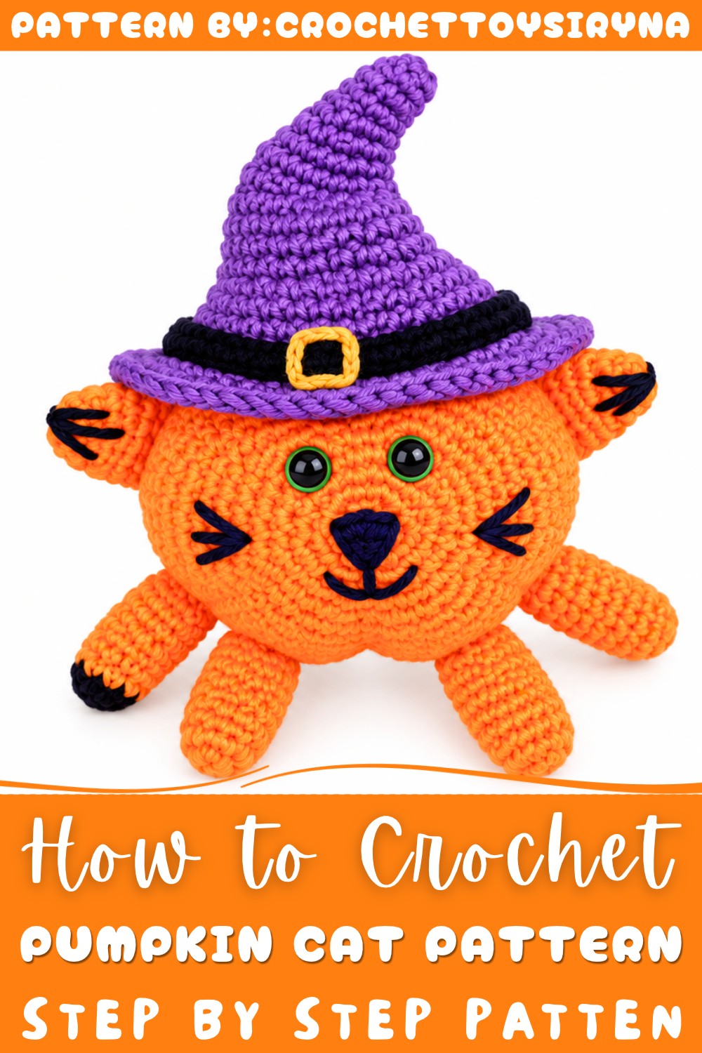 Crochet Pumpkin Cat Pattern